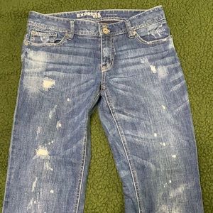 Distressed Express Boyfriend Jeans
